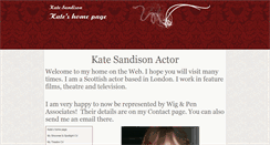 Desktop Screenshot of katesandison.com